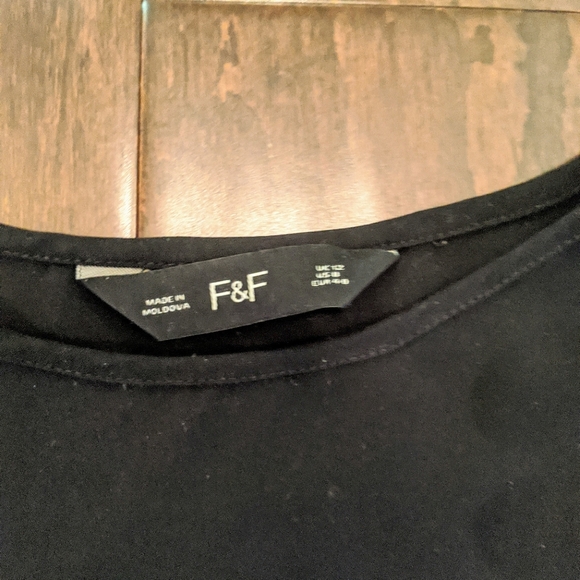 Butterfly Black Blouse - Picture 3 of 3